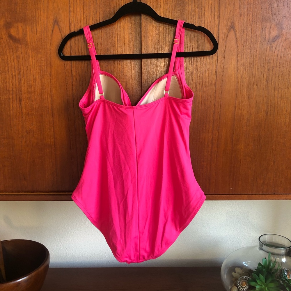 La Blanca Hot Pink One Piece Swimsuit - Picture 5 of 6